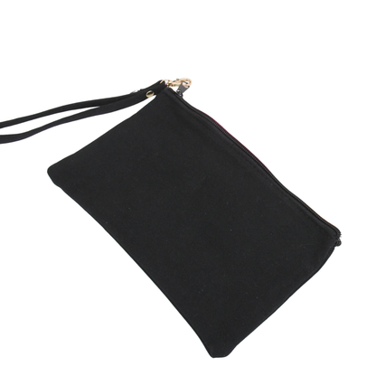 Cotton Wristlet Bag - Navy