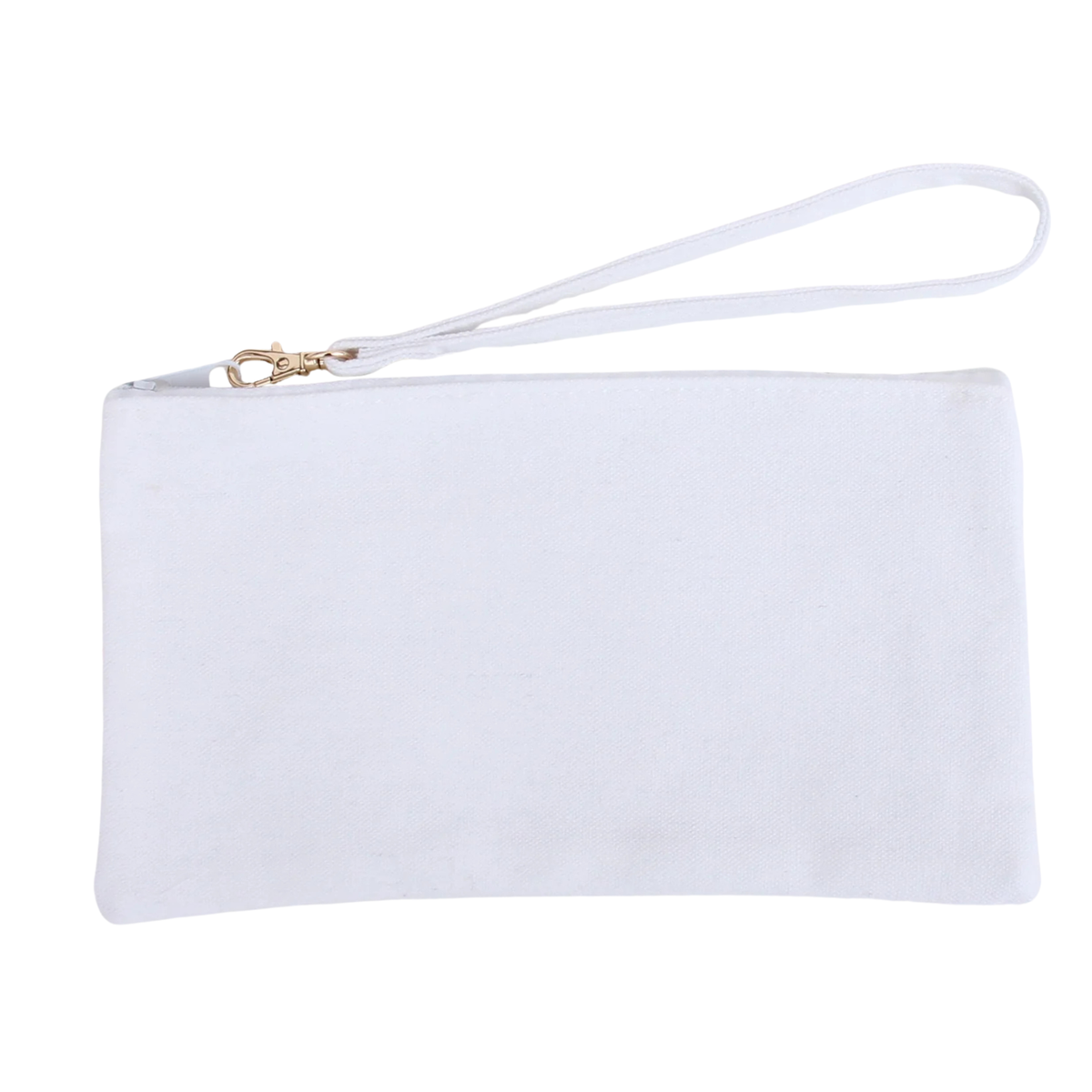 Cotton Wristlet Bag - White