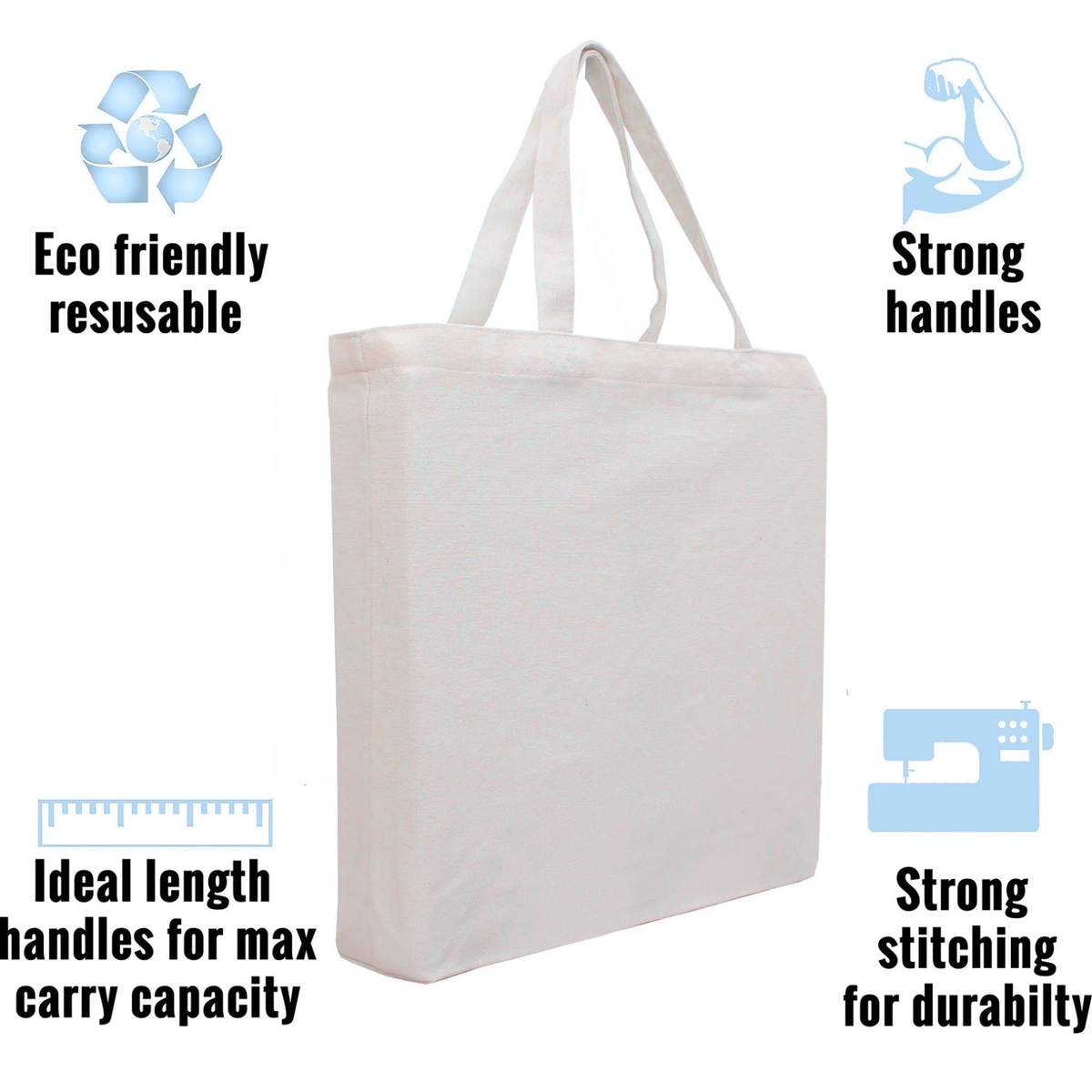 Tote Cotton Bag - Blue