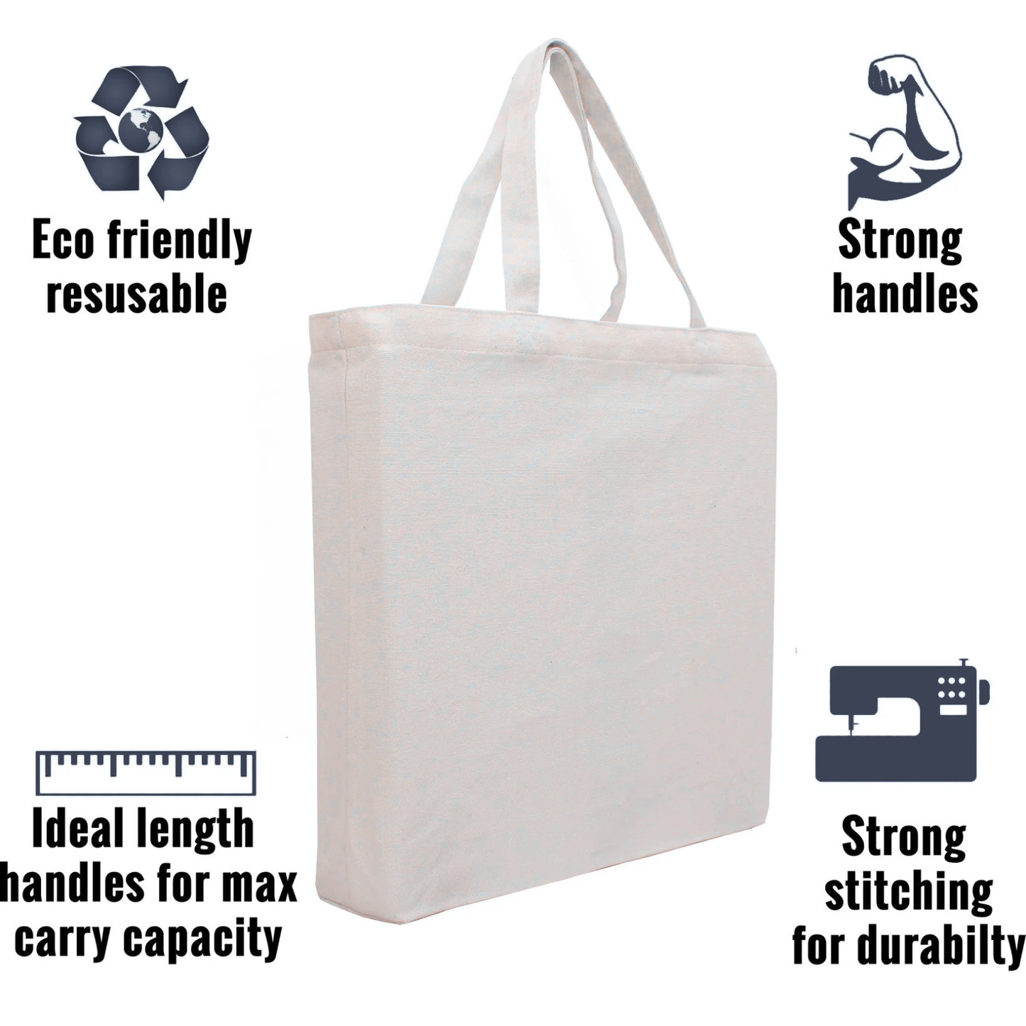 Tote Cotton Bag - Navy